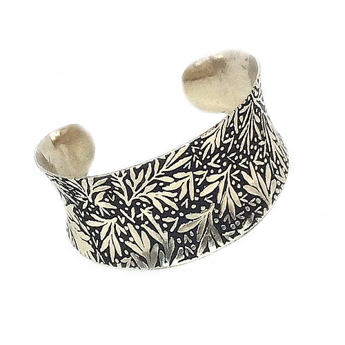 Silver FLORAL Cuff