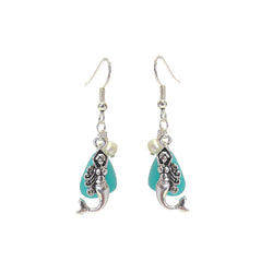 Mermaid Blue Seaglass Earrings*