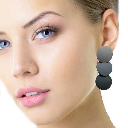 Three Shades Of Grey Earrings