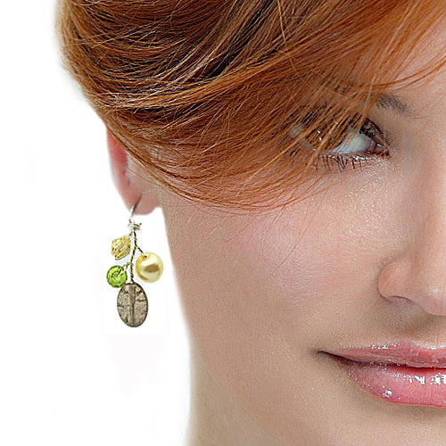 Yellow Green Earrings