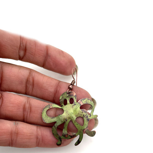 Octopus TURQUOISE OR GREEN Earrings