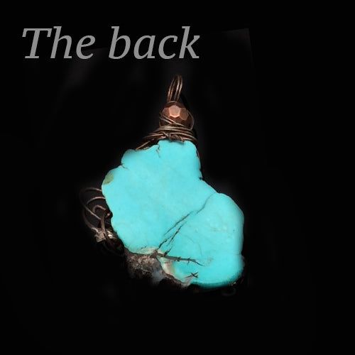 Turquoise Brown Lizard Gemstone Pendants - Nurit Niskala